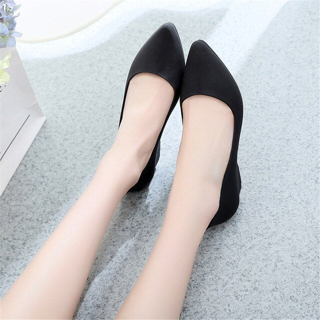 2019 New Woman Wedges Sandals Simple Girls Jelly Shoes Waterproof Ladies Pointed Toe Heels Casual Working Shoes zapatos de mujer