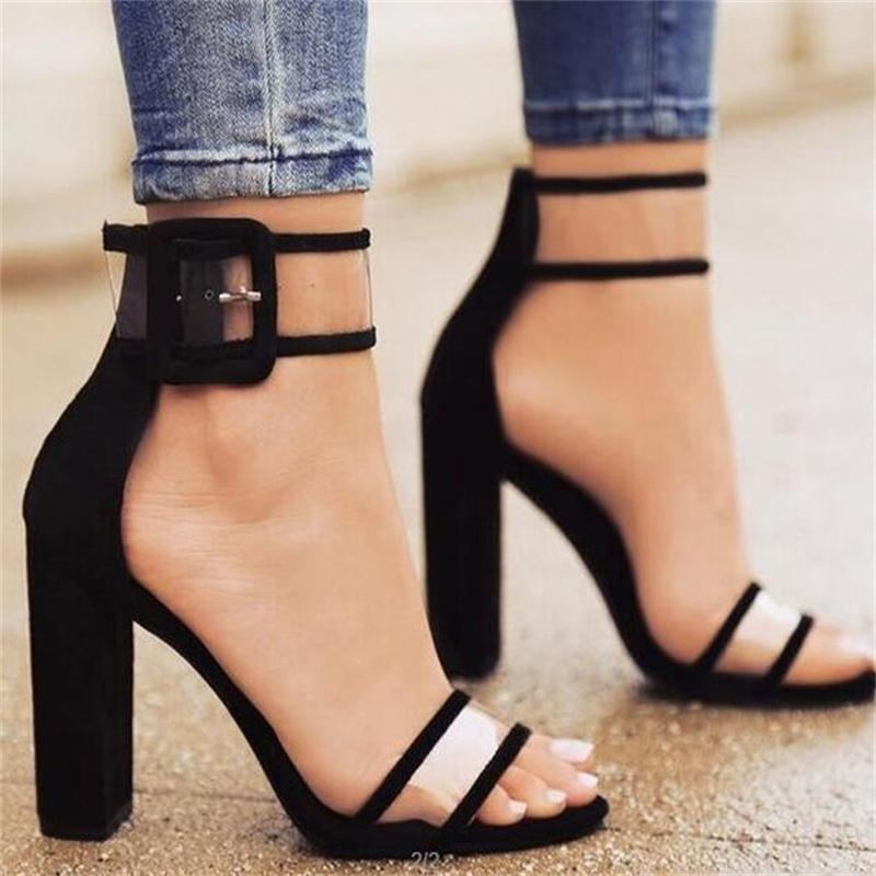 AGUTZM 2019 Shoes Women Summer Shoes T-stage Fashion Dancing High Heel Sandals Sexy Stiletto Party Wedding Shoes White Black